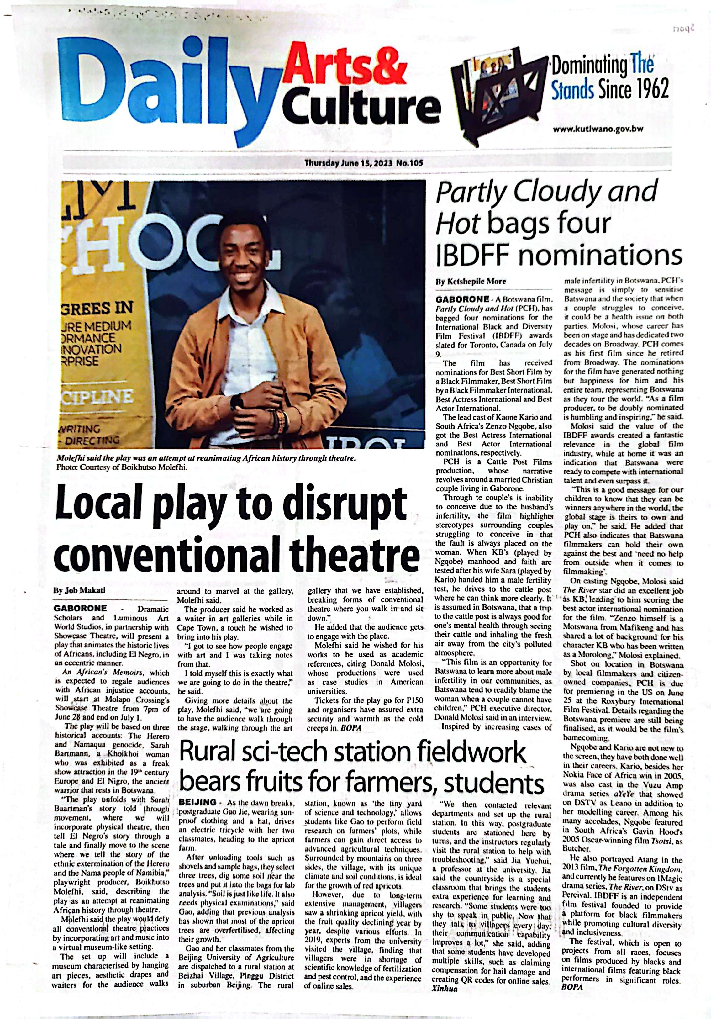 Local Play to Disrupt Conventional Theatre